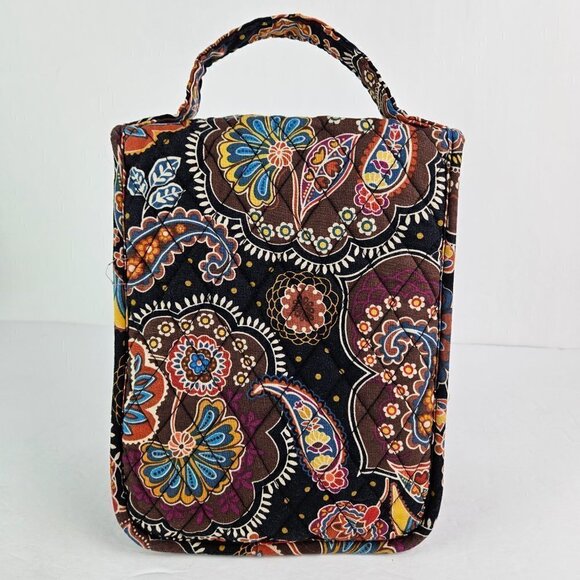 Vera Bradley Out To Lunch Bag Kensington (Retired) Brown Paisley Floral - Picture 3 of 12